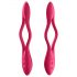 Satisfyer Elastic Joy - vibratore di coppia flessibile e ricaricabile (rosso)