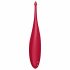 Satisfyer Twirling Fun - vibratore clitorideo ricaricabile e impermeabile (rosso)