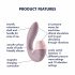 Satisfyer Supernova - Vibratore Ricaricabile 2in1 con Onda d'Aria (Rosa) 