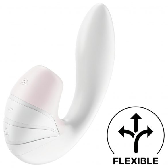 Satisfyer Supernova - Stimolatore ricaricabile 2in1 con onde d’aria (bianco) 