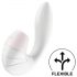 Satisfyer Supernova - vibratore 2in1 a onde d'aria con batteria ricaricabile (bianco)