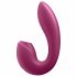 Satisfyer Sunray - Vibratore 2in1 ricaricabile con onde d'aria (rosso) 