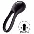 Anello Vibrante per Pene Satisfyer Majestic Duo - Ricaricabile e Impermeabile (Nero) 