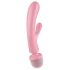 Satisfyer Triple Lover - Vibratore massaggiante e punto G (rosa)