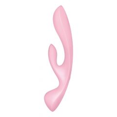   Satisfyer Triple Oh - Vibromassaggiatore Ricaricabile per Punto G e Clitoride (Rosa)