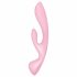 Satisfyer Triple Oh - Vibromassaggiatore Ricaricabile per Punto G e Clitoride (Rosa) 