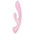 Satisfyer Triple Oh - vibratore ricaricabile con braccio clitorideo (rosa)