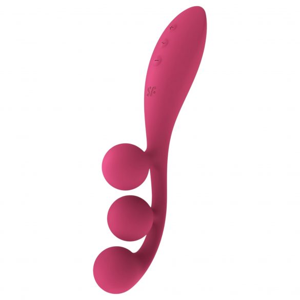 Vibratore Multifunzionale Ricaricabile Satisfyer Tri Ball 1 (Rosso) 