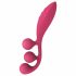 Vibratore Multifunzionale Ricaricabile Satisfyer Tri Ball 1 (Rosso) 