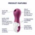 Satisfyer Fortunata Bilancia - vibratore clitorideo impermeabile e ricaricabile (viola) 