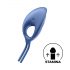 Satisfyer Swordsman - anello fallico vibrante ricaricabile (blu)