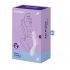 Satisfyer Curvy Trinity 2 - Vibratore ricaricabile per clitoride e vaginale con tecnologia ad onda d'aria (viola) 