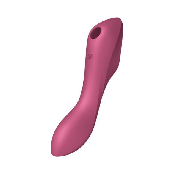 Satisfyer Curvy Trinity 3 - Vibratore Ricaricabile per Clitoride e Vaginale con Tecnologia ad Onde d’Aria (Rosso) 