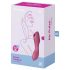 Satisfyer Curvy Trinity 3 - vibratore 2in1 ad onde d'aria ricaricabile (rosso)