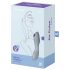 Satisfyer Curvy Trinity 3 - vibratore 2 in 1 con onde d'aria ricaricabile (grigio)