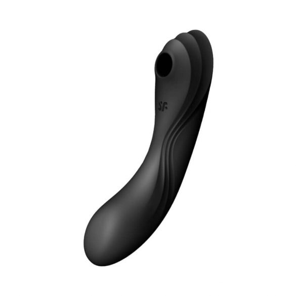 Satisfyer Curvy Trinity 4 - Vibratore ricaricabile per clitoride e vaginale con tecnologia ad onda d'aria (nero) 