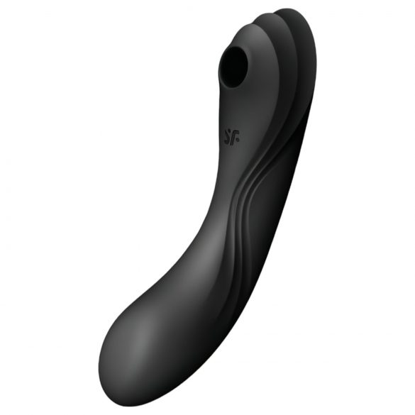 Satisfyer Curvy Trinity 4 - vibratore 2in1 a onde d'aria ricaricabile (nero)