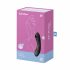 Satisfyer Curvy Trinity 4 - Vibratore ricaricabile per clitoride e vaginale con tecnologia ad onda d'aria (nero) 