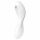 Satisfyer Curvy Trinity 5+ - vibratore intelligente 2in1 con stimolazione a onde d'aria (bianco) 