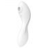 Satisfyer Curvy Trinity 5+ - vibratore intelligente 2in1 a onde d'aria (bianco)