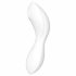 Satisfyer Curvy Trinity 5+ - vibratore intelligente 2in1 con stimolazione a onde d'aria (bianco) 