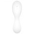 Satisfyer Curvy Trinity 5+ - vibratore intelligente 2in1 a onde d'aria (bianco)