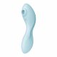 Satisfyer Curvy Trinity 5+ - Vibratore 2in1 intelligente con stimolazione a onde d'aria (blu) 