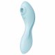 Satisfyer Curvy Trinity 5+ - Vibratore 2in1 intelligente con stimolazione a onde d'aria (blu) 