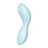 Satisfyer Curvy Trinity 5+ - Vibratore 2in1 intelligente con stimolazione a onde d'aria (blu) 