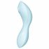 Satisfyer Curvy Trinity 5+ - Vibratore 2in1 intelligente con stimolazione a onde d'aria (blu) 