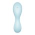 Satisfyer Curvy Trinity 5+ - Vibratore 2in1 intelligente con stimolazione a onde d'aria (blu) 