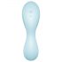 Satisfyer Curvy Trinity 5+ - vibratore intelligente 2 in 1 con onde d'aria (blu)