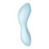 Satisfyer Curvy Trinity 5+ - Vibratore 2in1 intelligente con stimolazione a onde d'aria (blu) 