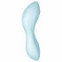 Satisfyer Curvy Trinity 5+ - Vibratore 2in1 intelligente con stimolazione a onde d'aria (blu) 