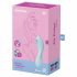 Satisfyer Curvy Trinity 5+ - Vibratore 2in1 intelligente con stimolazione a onde d'aria (blu) 