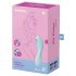 Satisfyer Curvy Trinity 5+ - vibratore intelligente 2 in 1 con onde d'aria (blu)