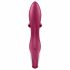 Vibratore Ricaricabile Flexibile Satisfyer Embrace Me con Doppio Motore e Stimolatore Clitorideo (Rosso) 