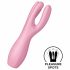 Satisfyer Threesome 3 - vibratore clitorideo ricaricabile (rosa)