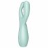 Satisfyer Threesome 3 - vibratore clitorideo ricaricabile (menta)