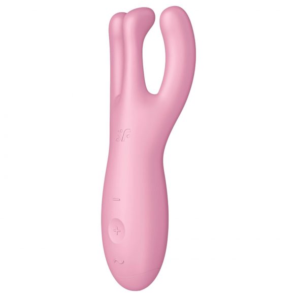 Satisfyer Threesome 4 - vibratore intelligente per il clitoride (rosa)