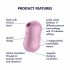 Satisfyer Cotton Candy - Stimolatore Clitorideo Ricaricabile ad Onde d'Aria (lilla) 