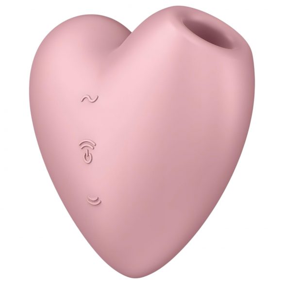 Satisfyer Cutie Heart - Vibratore clitorideo a onde rosa ricaricabile