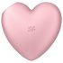 Satisfyer Cutie Heart - vibratore clitorideo a onde d'aria ricaricabile (rosa)