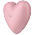 Satisfyer Cutie Heart - vibratore clitorideo a onde d'aria ricaricabile (rosa)