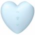 Satisfyer Cutie Heart - Vibratore clitorideo a onde d'aria ricaricabile (blu) 