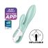 Satisfyer Air Pump Bunny 5 - vibratore intelligente gonfiabile (menta)