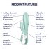 Satisfyer Air Pump Bunny 5 - vibratore intelligente gonfiabile (menta)