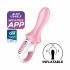 Satisfyer Air Pump Booty 5 - vibratore anale ricaricabile e gonfiabile intelligente (rosa) 