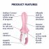 Satisfyer Air Pump Booty 5 - vibratore anale ricaricabile e gonfiabile intelligente (rosa) 