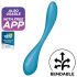 Satisfyer G-spot Flex 5 - vibratore intelligente per il punto G (verde)